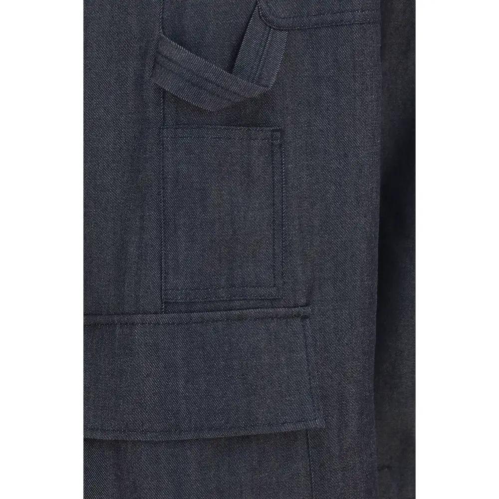 Balenciaga Blue Wool Oves Aries Cargo Pants