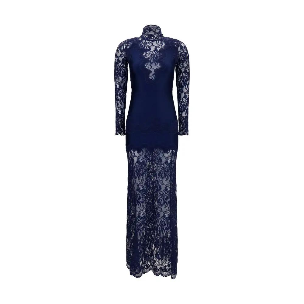 Rabanne Blue Polyamide Long Dress