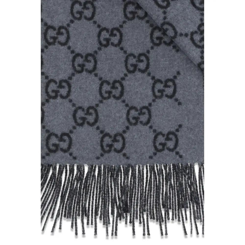 Gucci Blue Cashmere Foulard