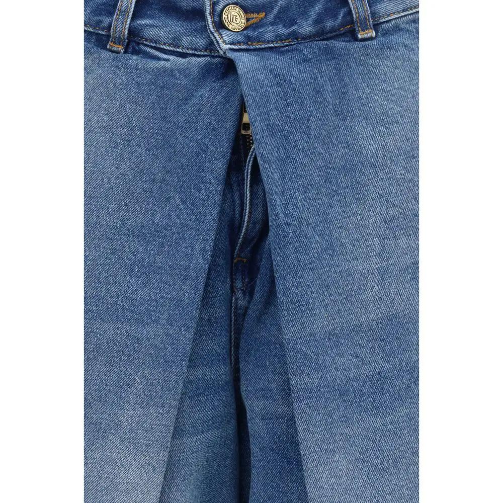 Jean coupe décontractée Balmain en coton bleu