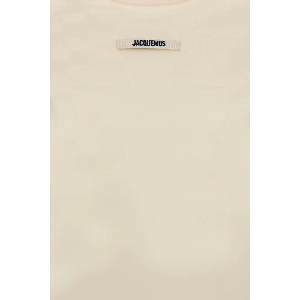 T-shirt Jacquemus en coton beige à manches longues