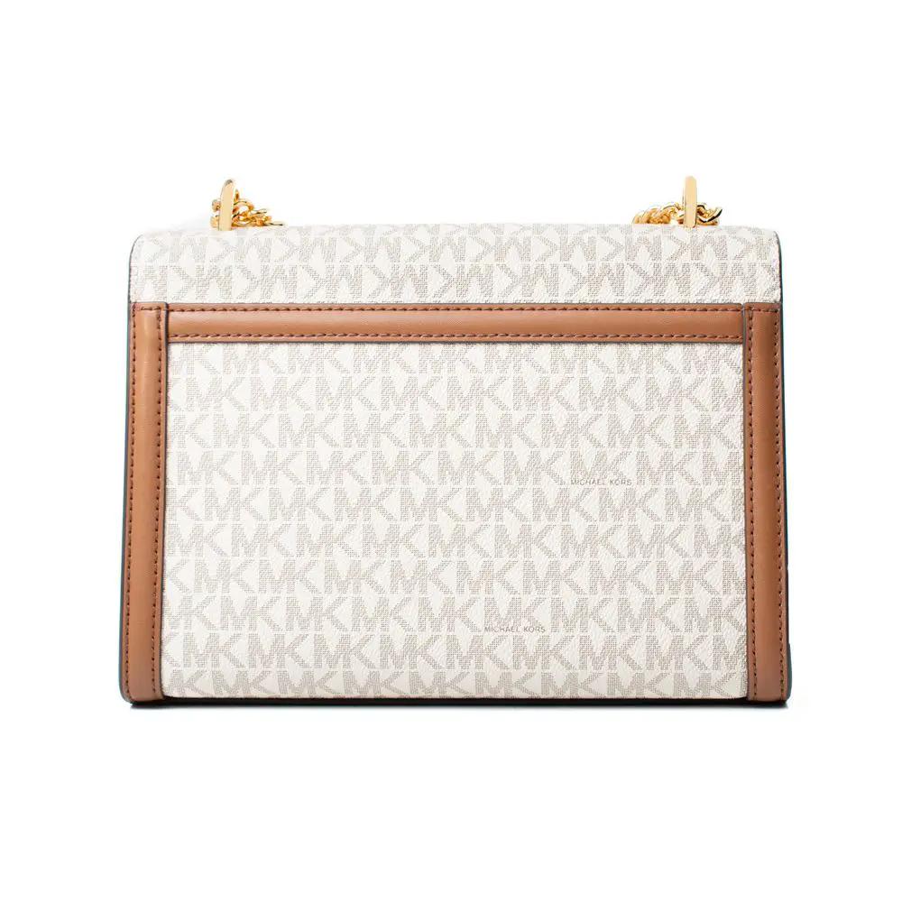 Michael Kors Beige Canvas Shoulder Bag