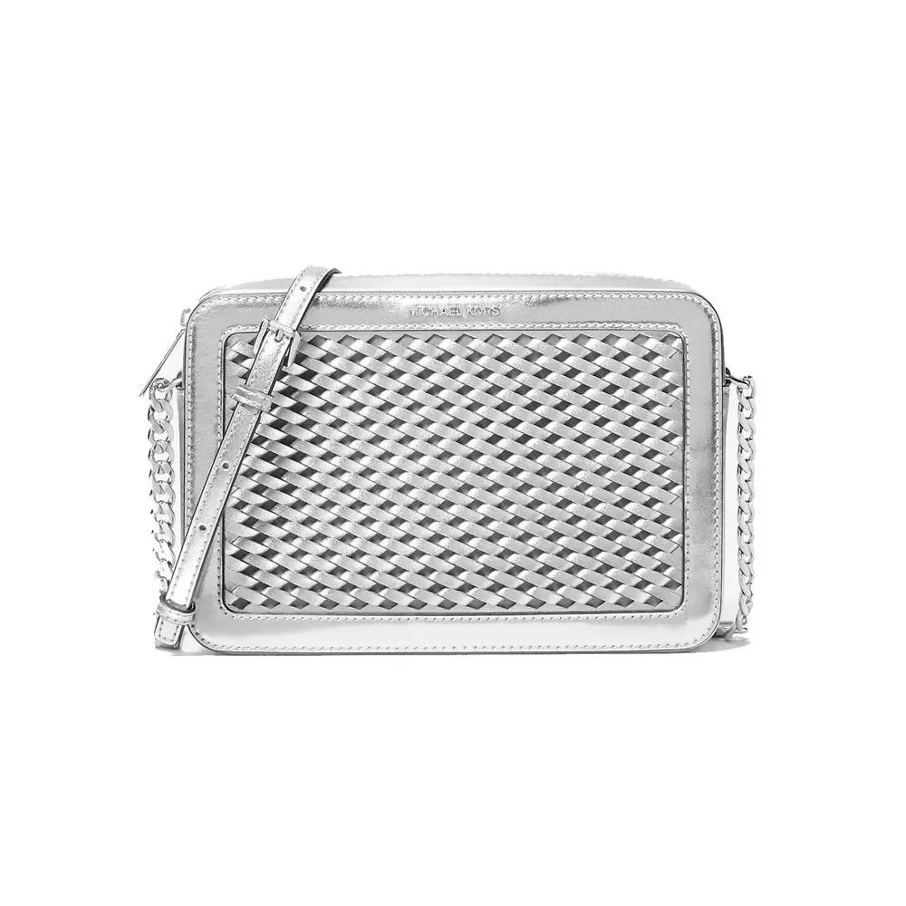 Michael Kors Gray Canvas Crossbody Bag