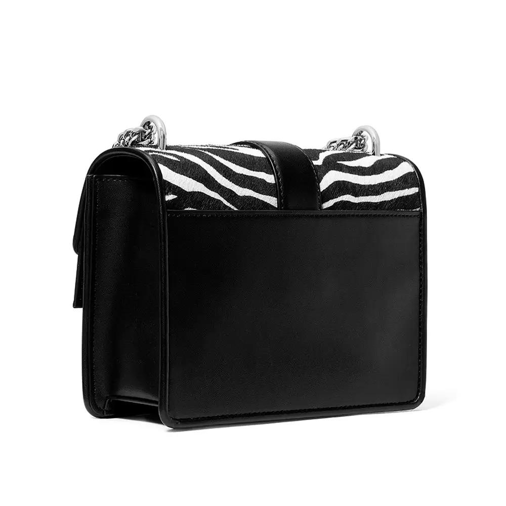 Sac bandoulière en cuir noir Michael Kors