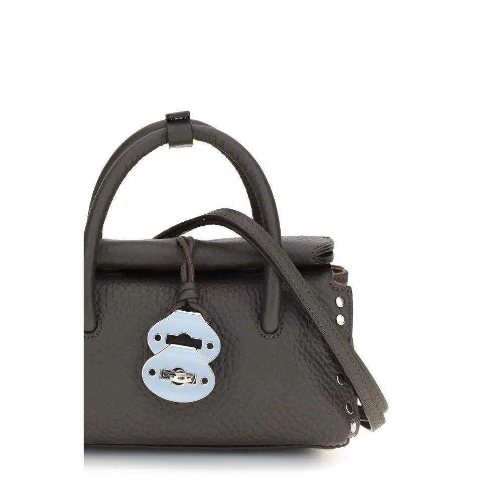 Zanellato Brown Calf Leather Bos Taurus Handbag