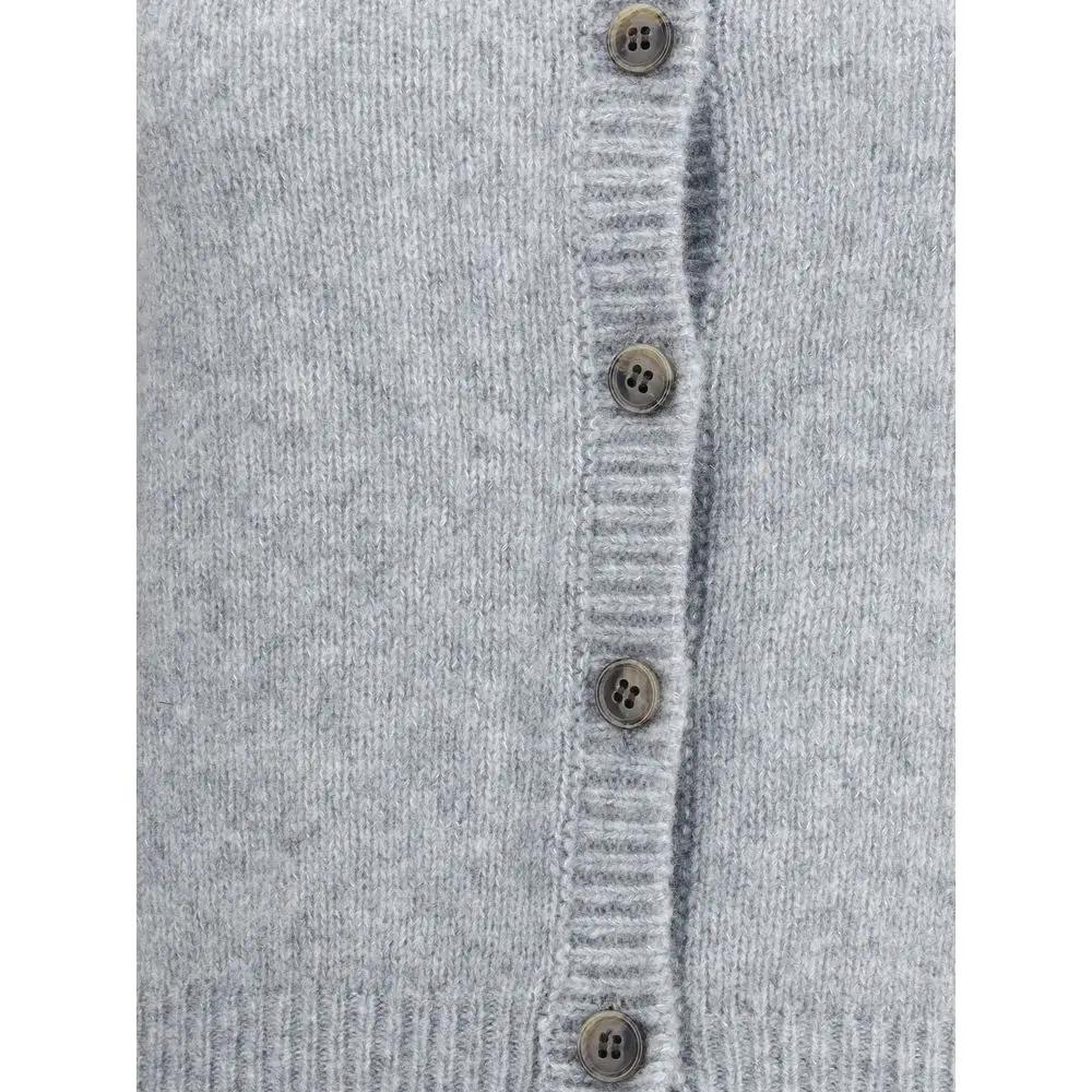 Lisa Yang Gray Cashmere Cardigan