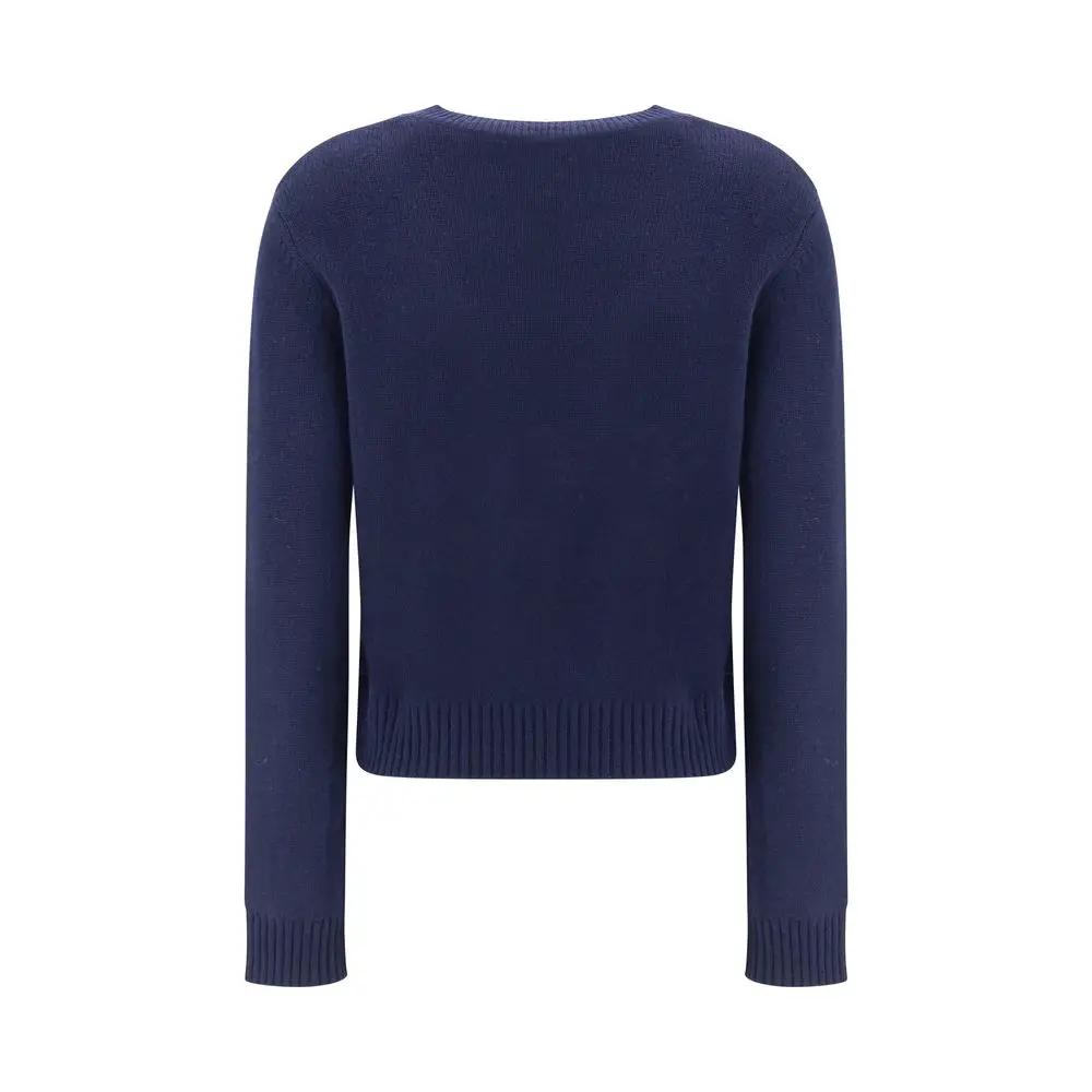 Lisa Yang Blue Cashmere Sweater