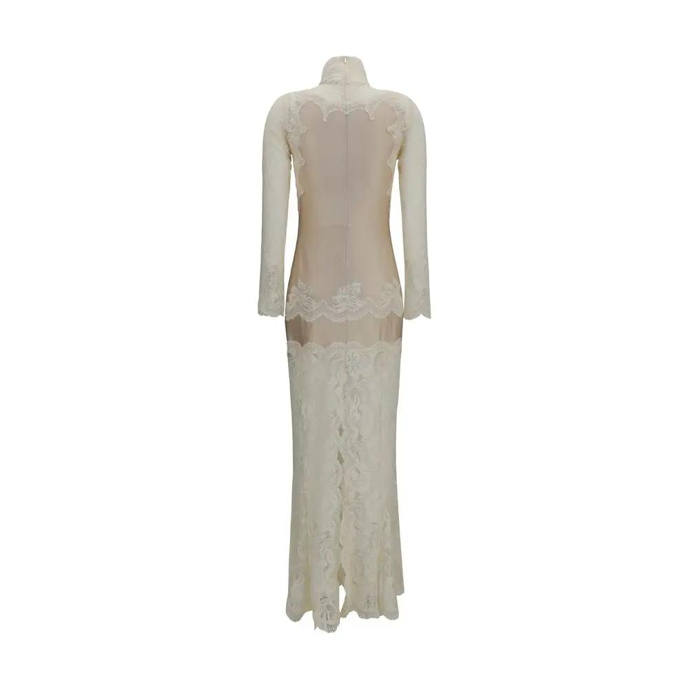 Rabanne Beige Polyamide Long Dress