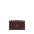 Saint Laurent Bordeaux Lamb Ovis Aries Aries Shoulder Bag