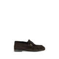 Mocassins à enfiler Saint Laurent Bos Taurus en cuir de veau marron