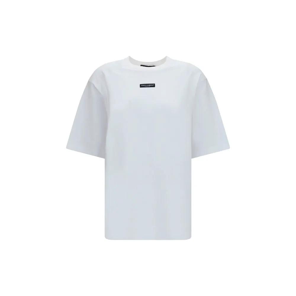 T-shirt blanc en coton Dolce &amp; Gabbana