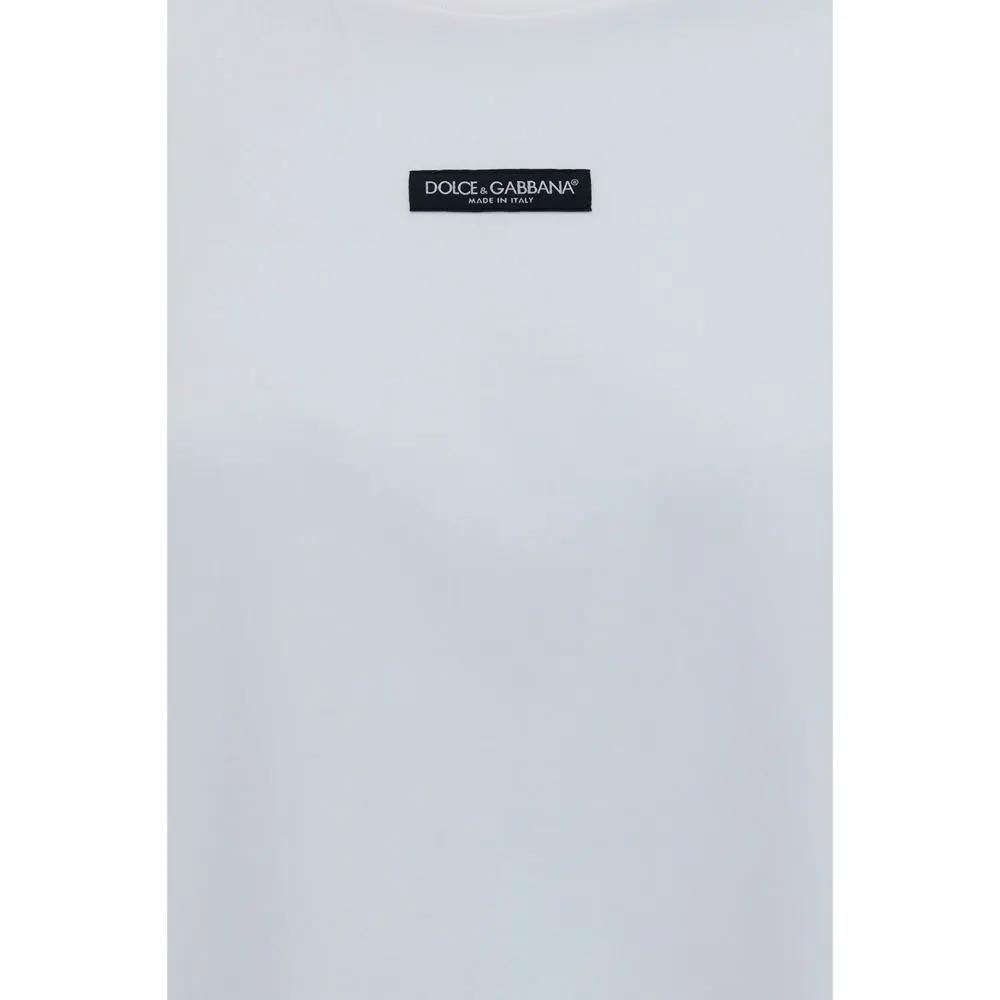 T-shirt blanc en coton Dolce &amp; Gabbana