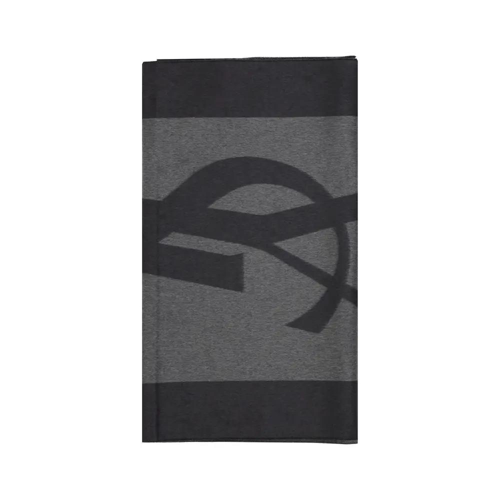 Écharpe Saint Laurent en soie grise