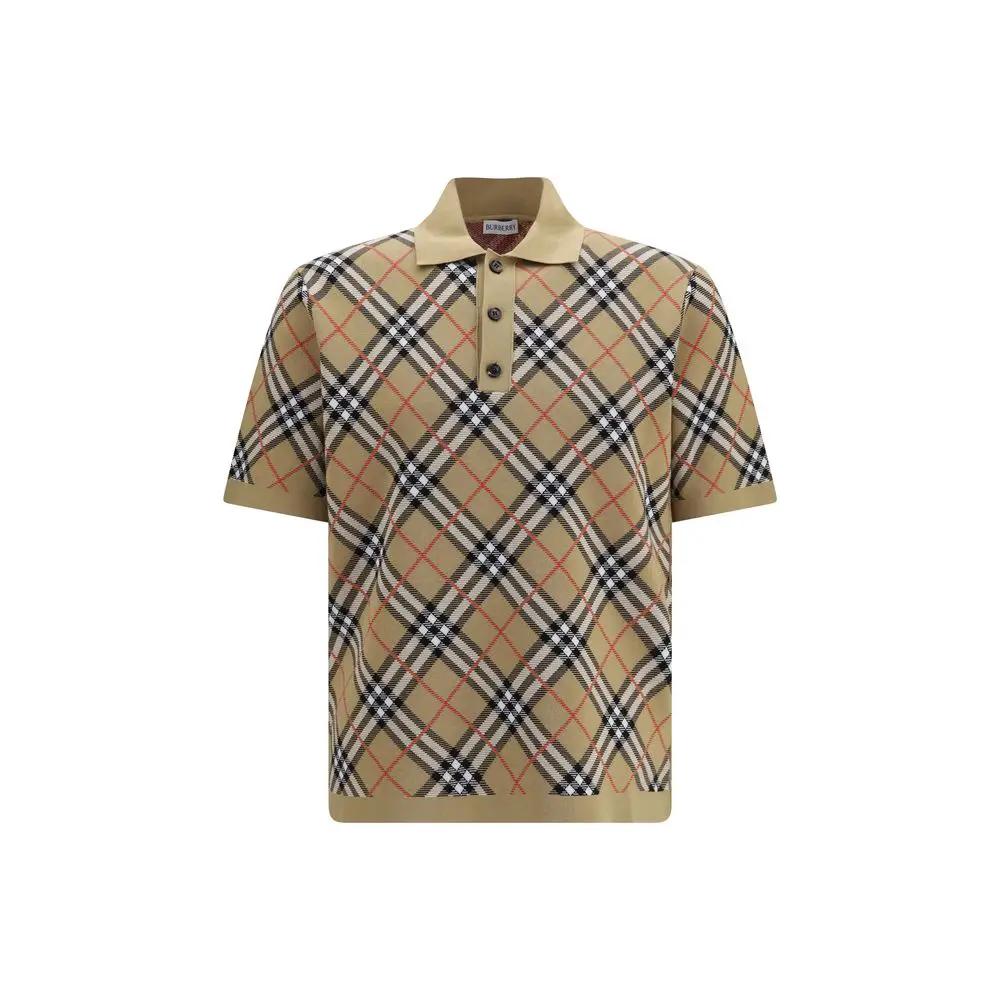 Polo en Coton Beige Burberry