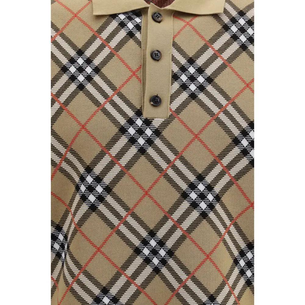 Polo en Coton Beige Burberry