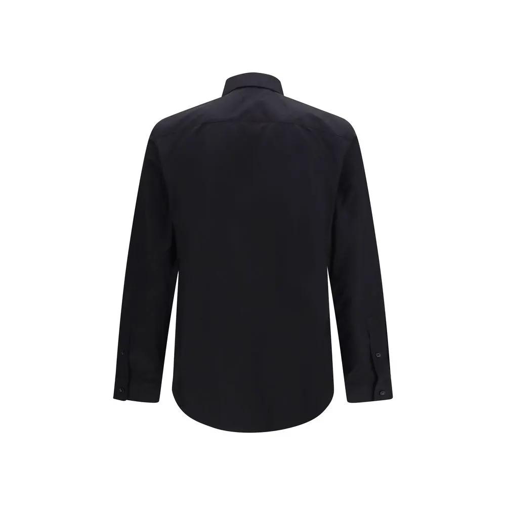 Burberry Black Cotton Dress Shirt