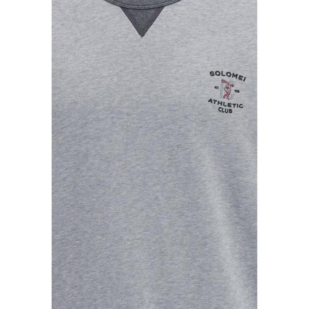 Brunello Cucinelli Gray Cotton Sweatshirt