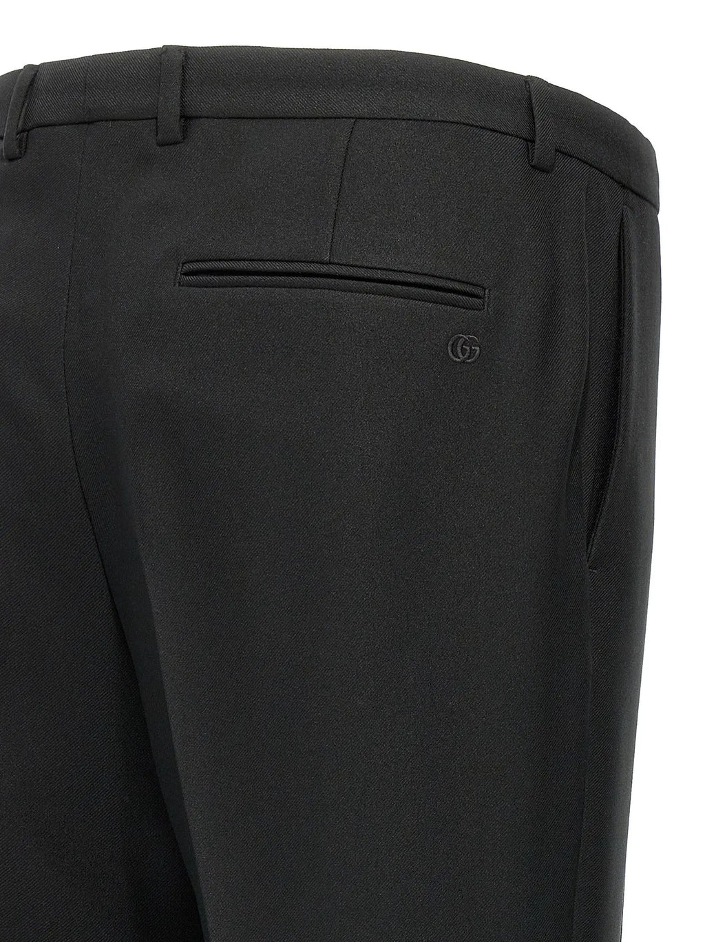 Gucci Black Polyester Casual Pants