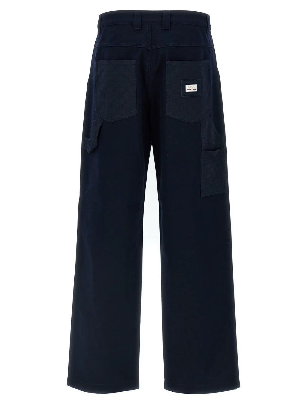 Gucci Blue Cotton Casual Pants