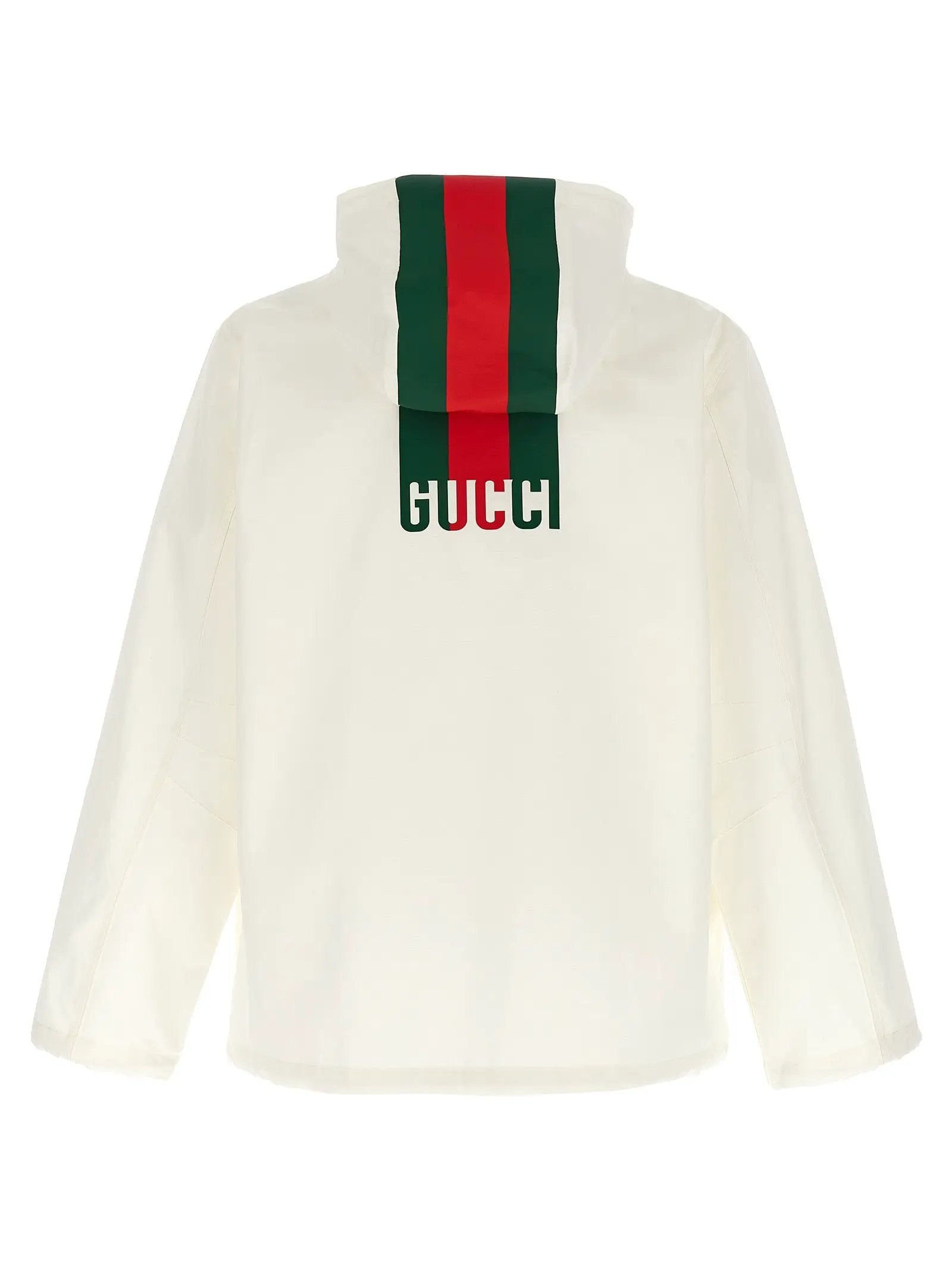Gucci White Cotton Shell Jacket