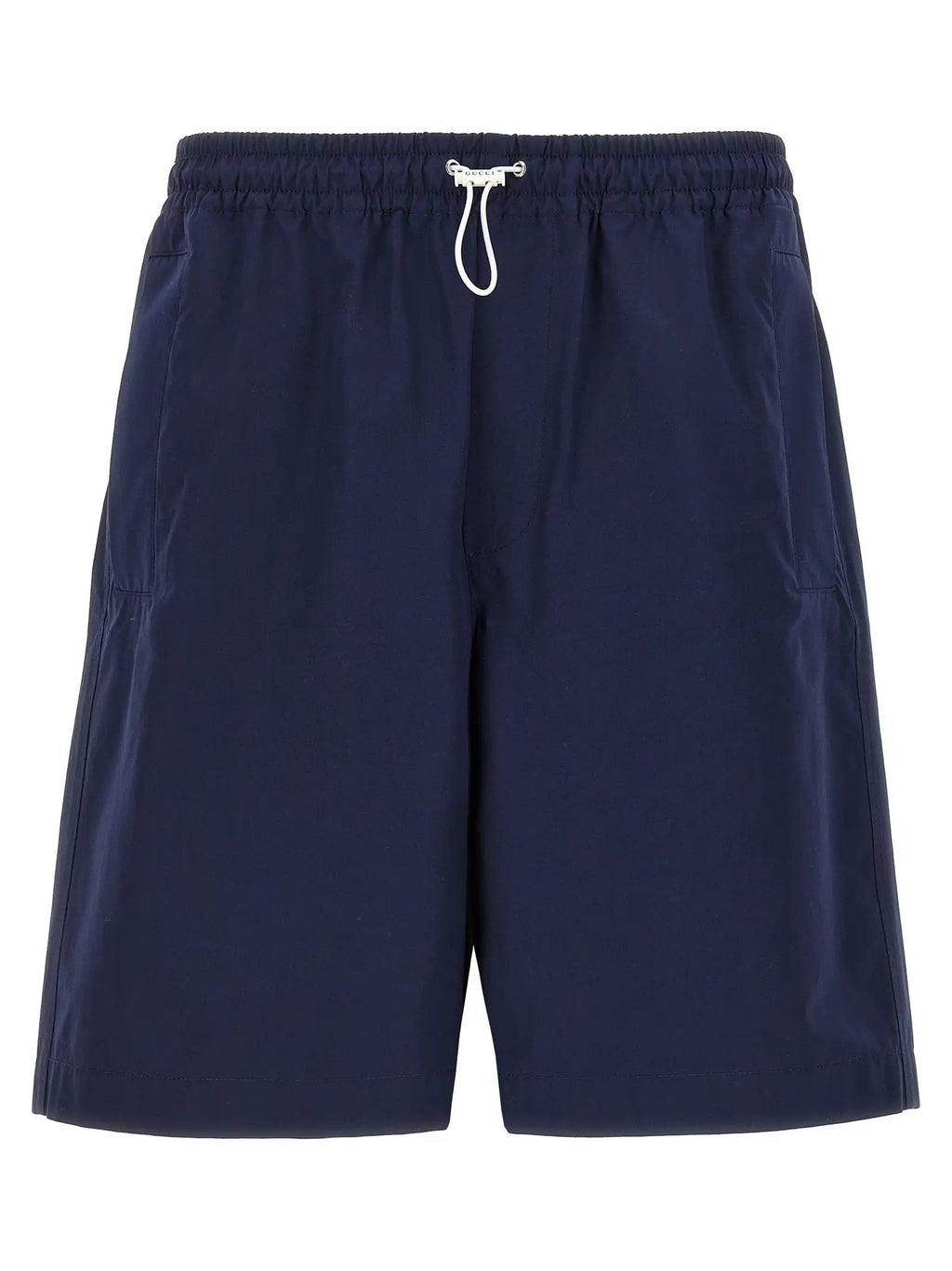Gucci Blue Cotton Bermuda Shorts