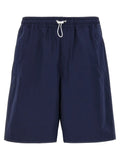 Gucci Blue Cotton Bermuda Shorts