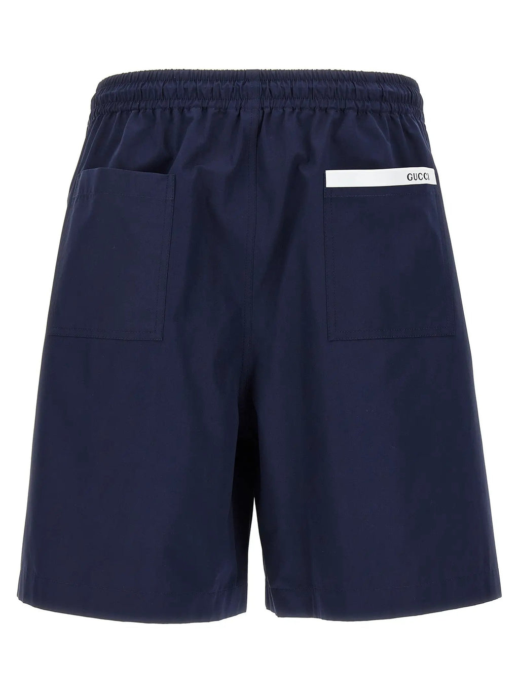 Gucci Blue Cotton Bermuda Shorts