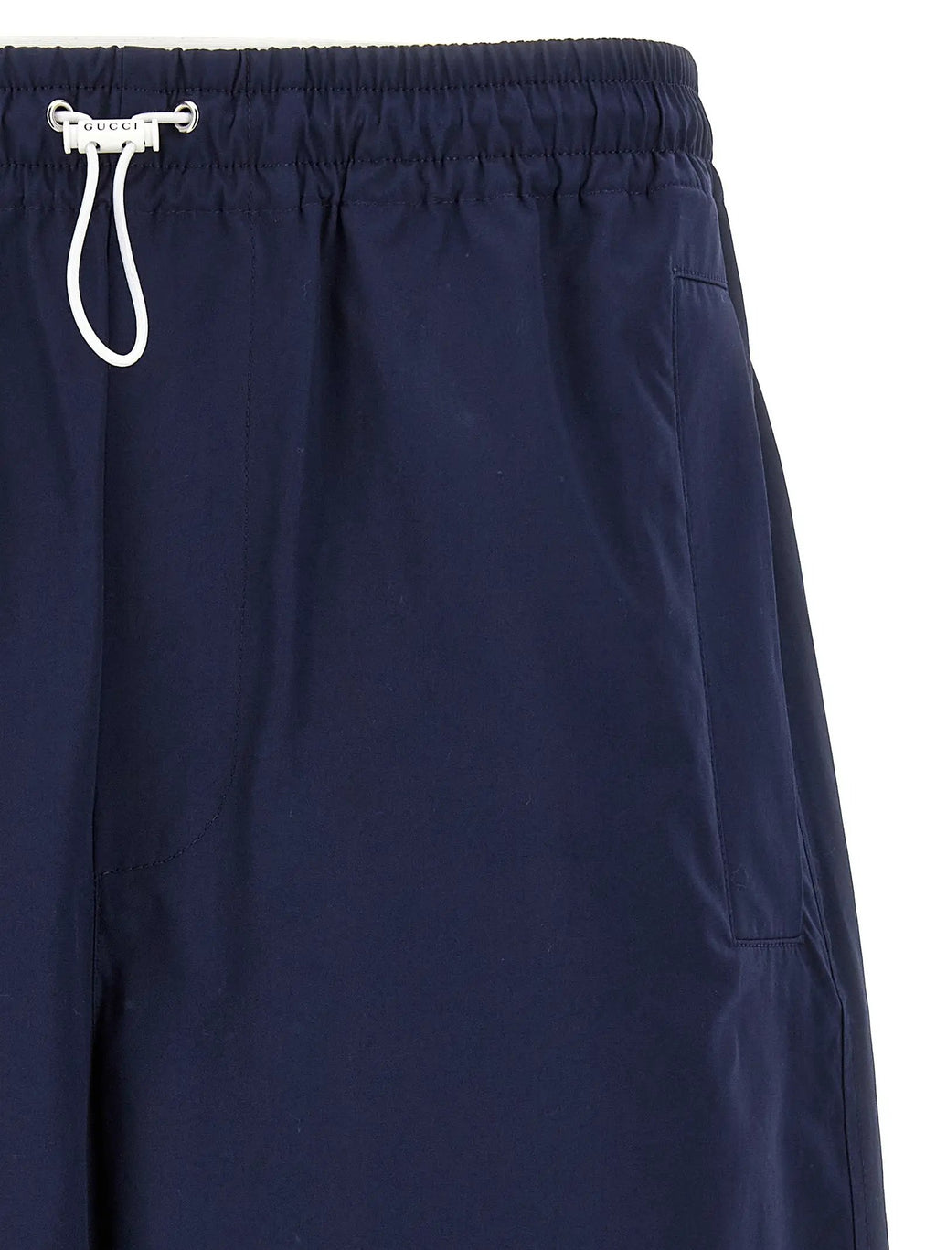 Gucci Blue Cotton Bermuda Shorts