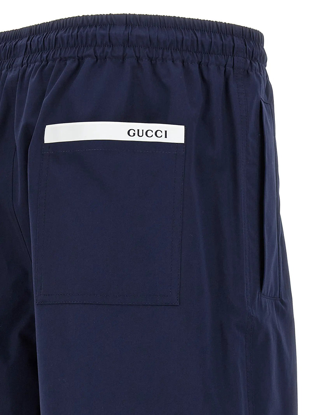 Gucci Blue Cotton Bermuda Shorts