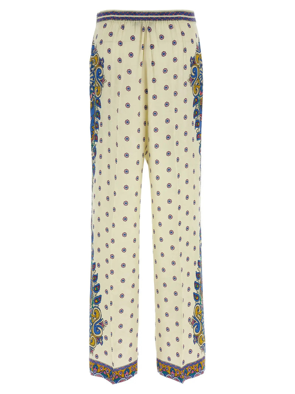 Etro White Viscose Casual Pants