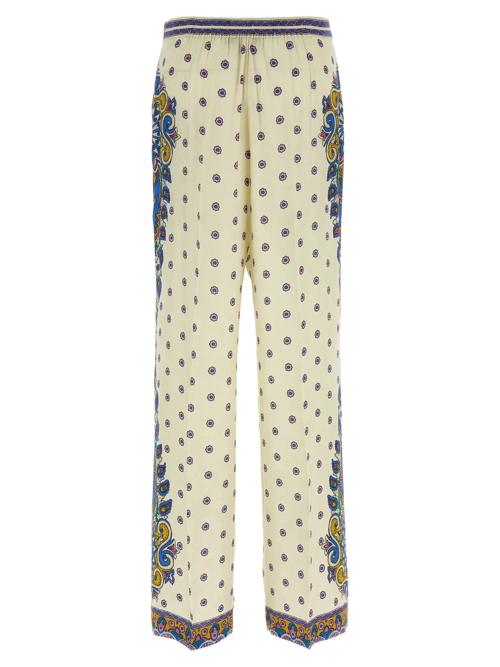 Etro White Viscose Casual Pants