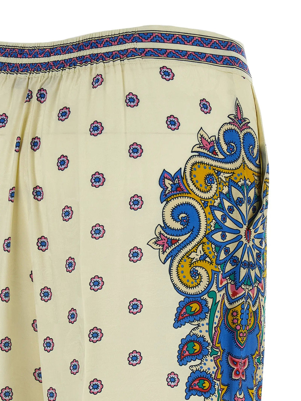 Etro White Viscose Casual Pants