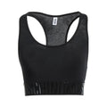 Moschino Black Cotton Sport Bra