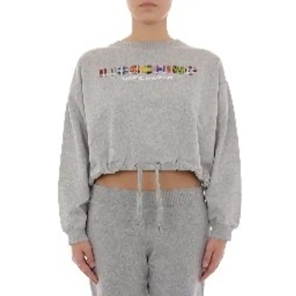 Moschino Gray Cotton Sweatshirt