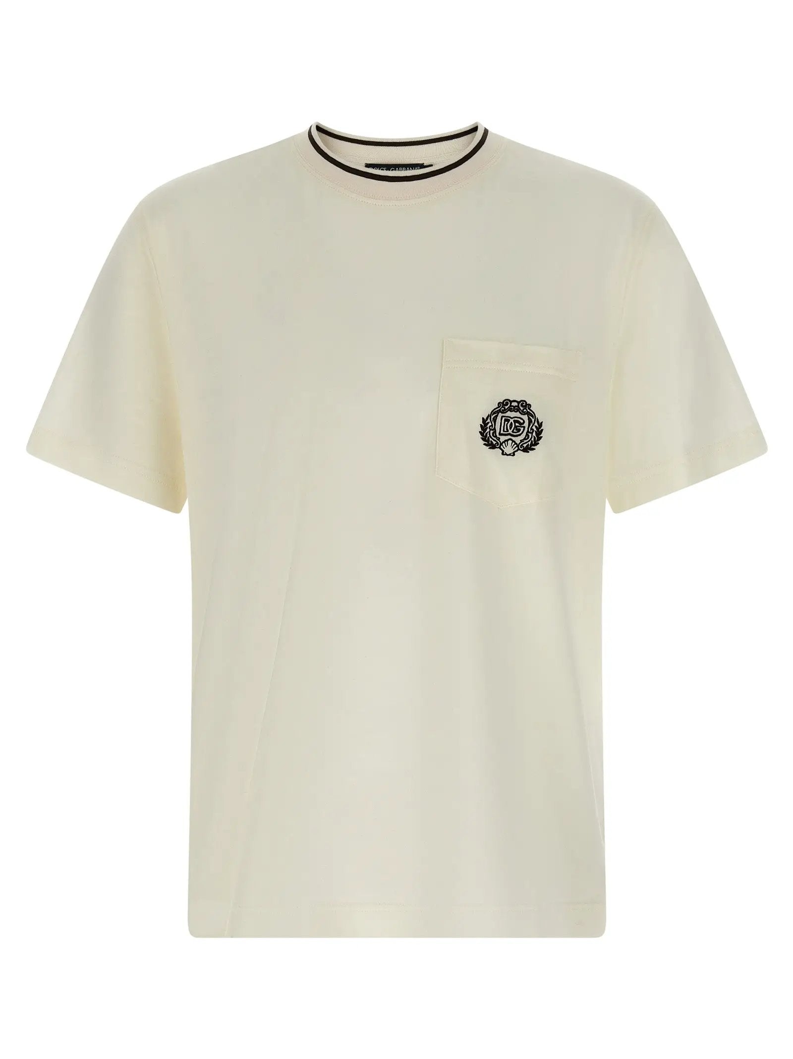 Dolce & Gabbana White Cotton T-Shirt