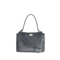 Balenciaga Gray Calf Leather Bos Taurus Shoulder Bag
