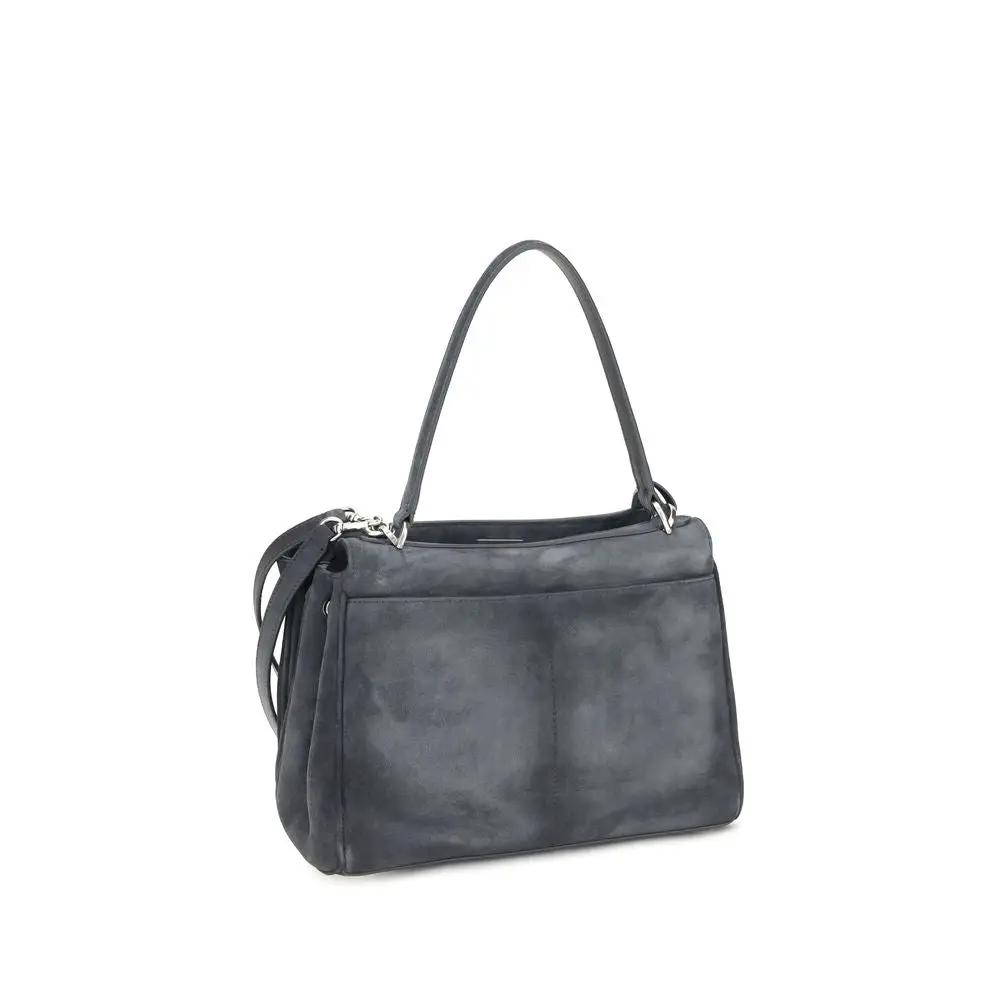 Balenciaga Gray Calf Leather Bos Taurus Shoulder Bag