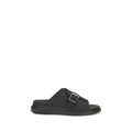 Alexander McQueen Black Calf Leather Bos Taurus Platform Sandals