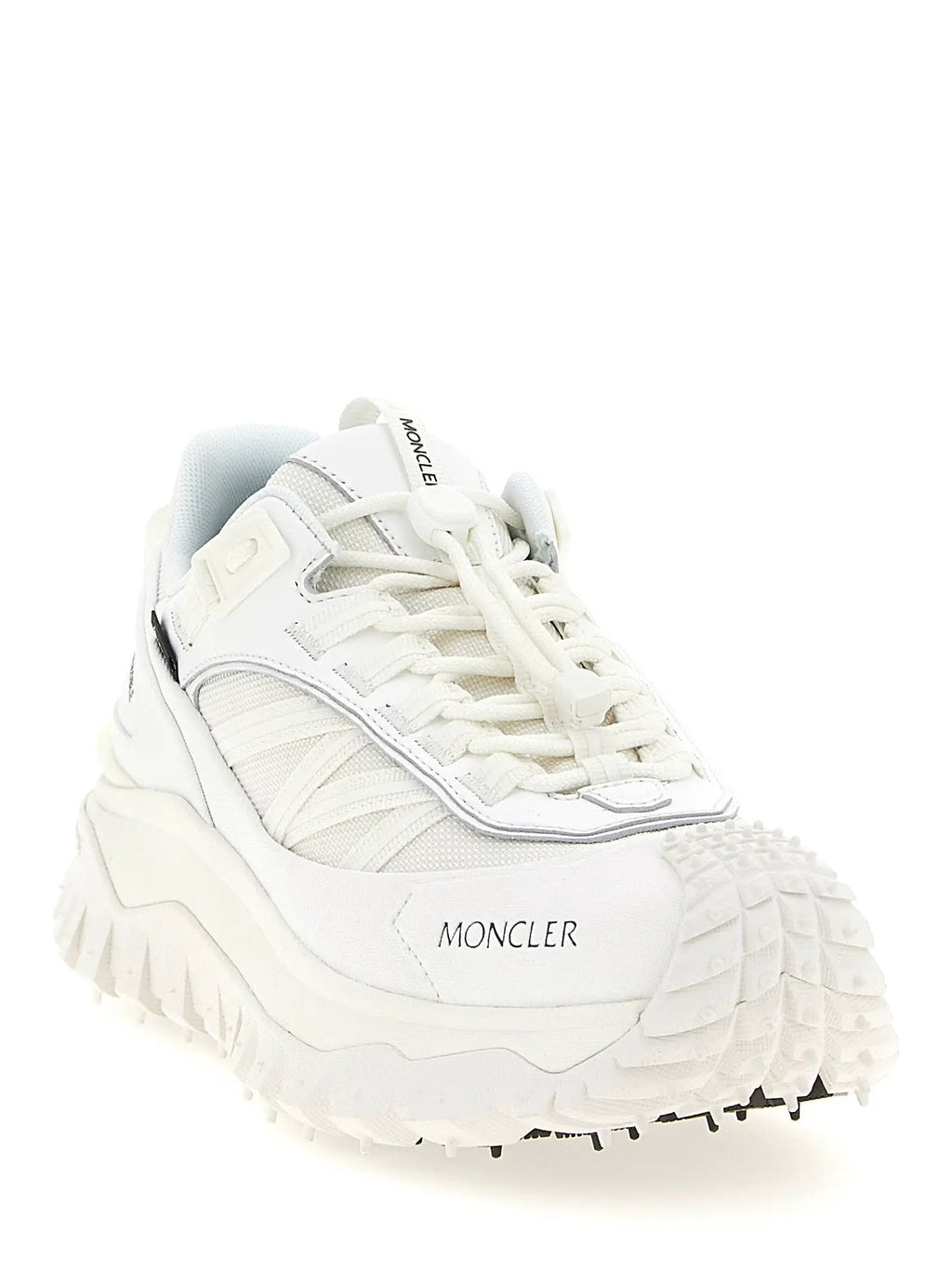 Baskets de sport Moncler blanches en polyamide