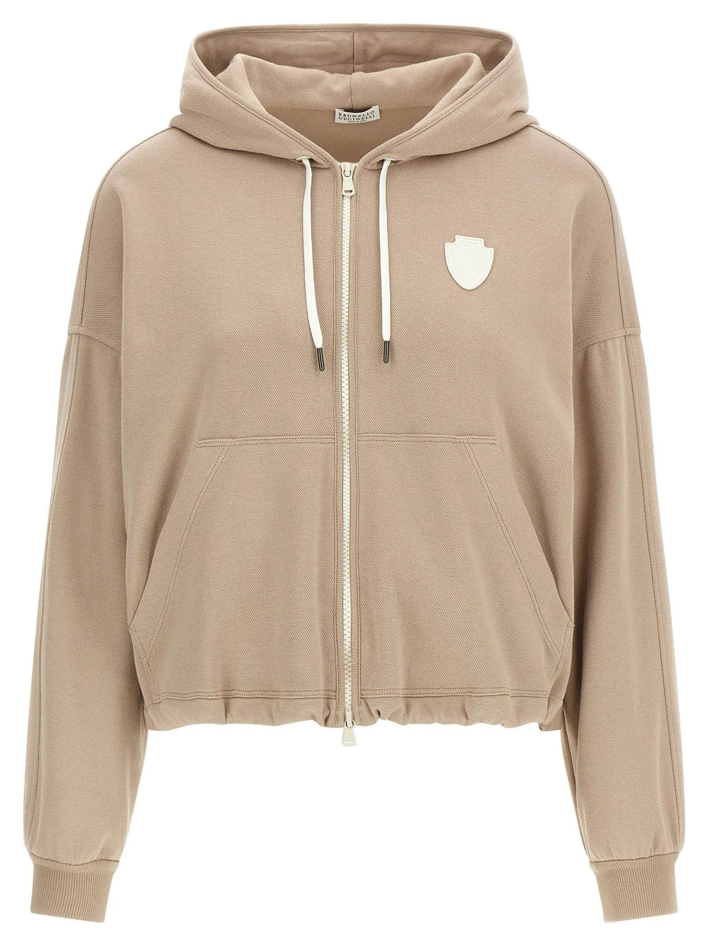 Brunello Cucinelli Beige Cotton Hoodie