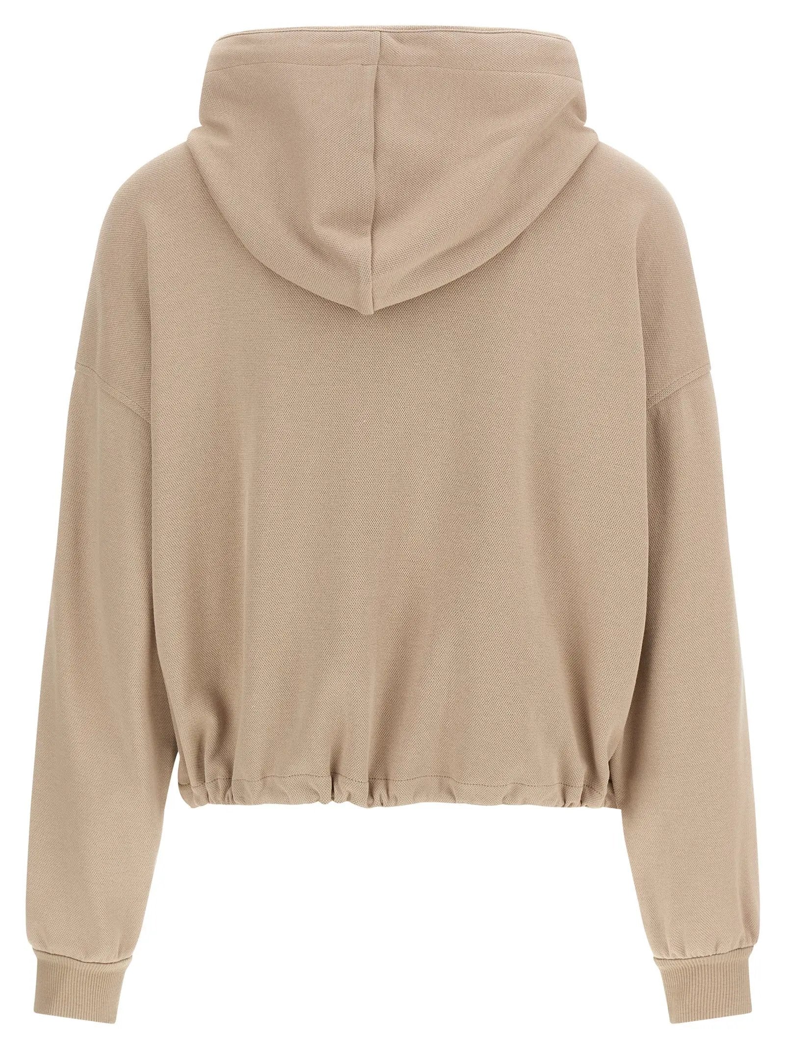 Brunello Cucinelli Beige Cotton Hoodie