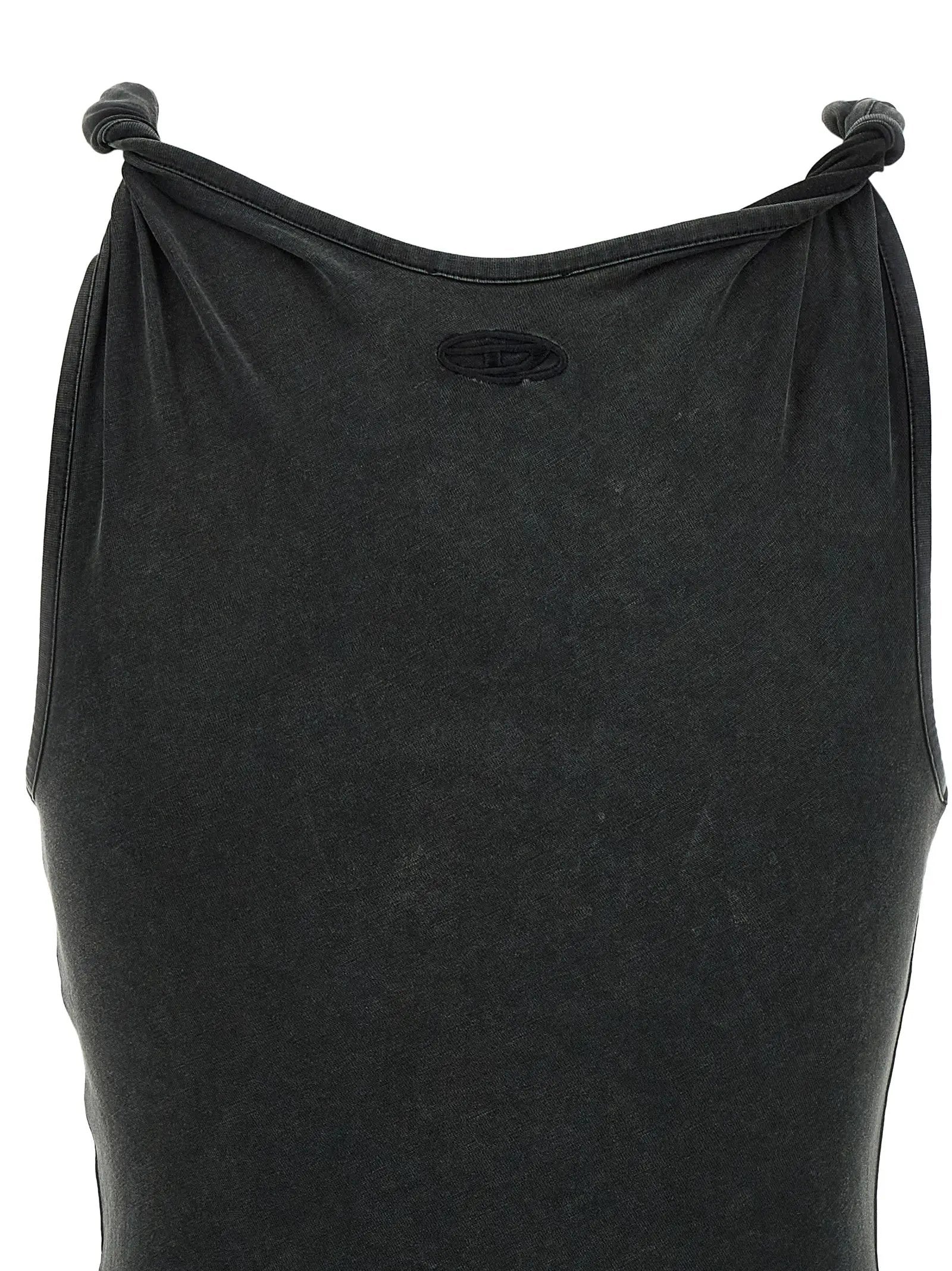 Diesel Black Modal Long Dress