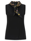 T-shirt sans manches en coton noir Dolce & Gabbana