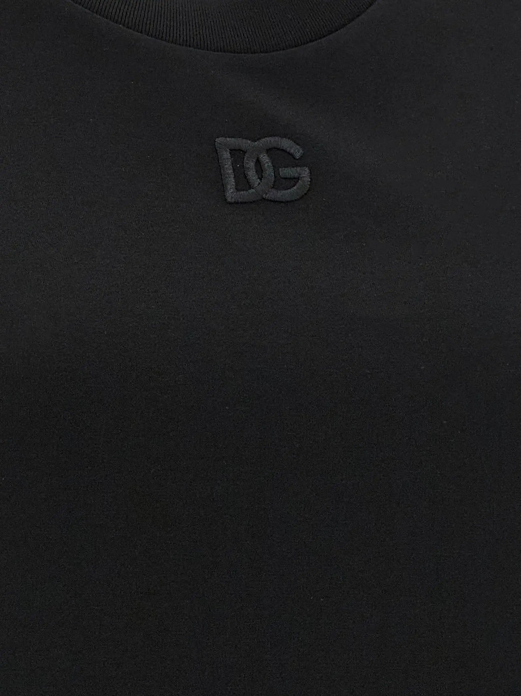 T-shirt sans manches en coton noir Dolce & Gabbana
