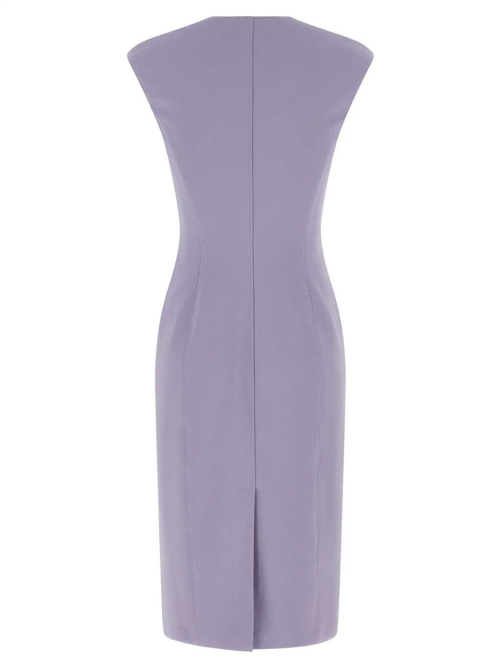Elisabetta Franchi Purple Polyester Midi Dress