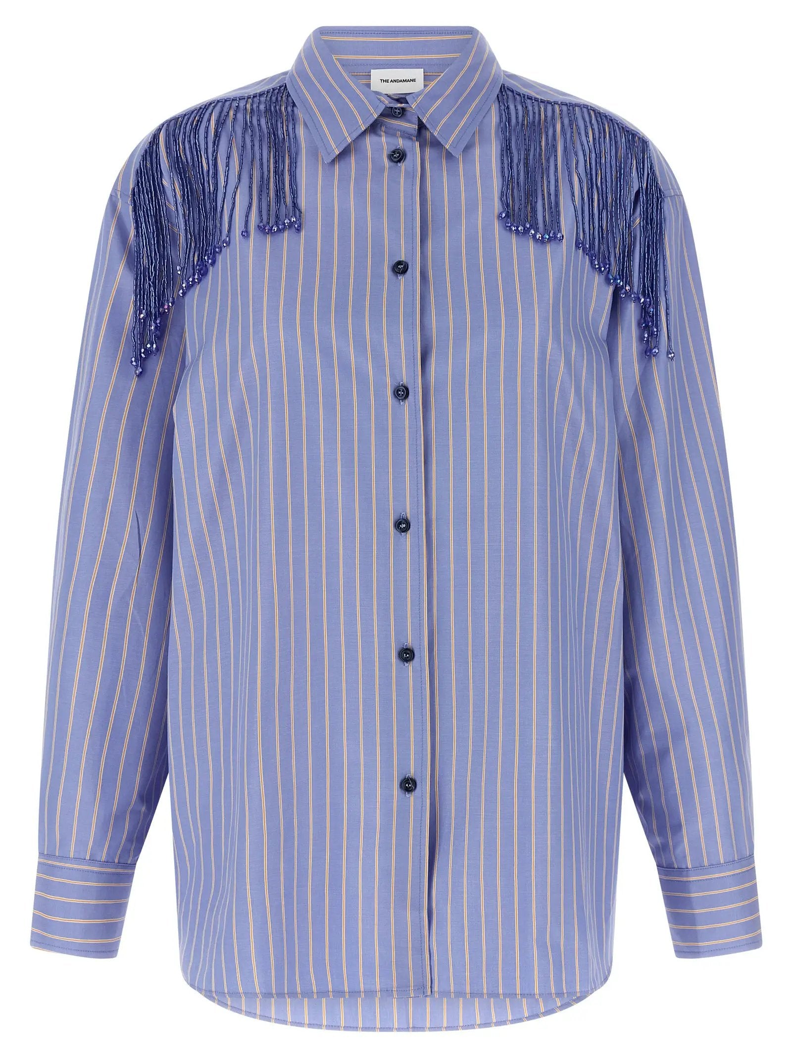 The Andamane Blue Cotton Blouse