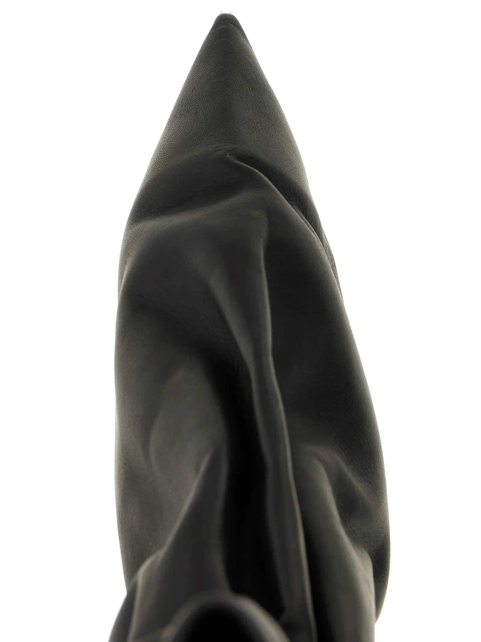 Rick Owens Black Calfskin Ankle Boots