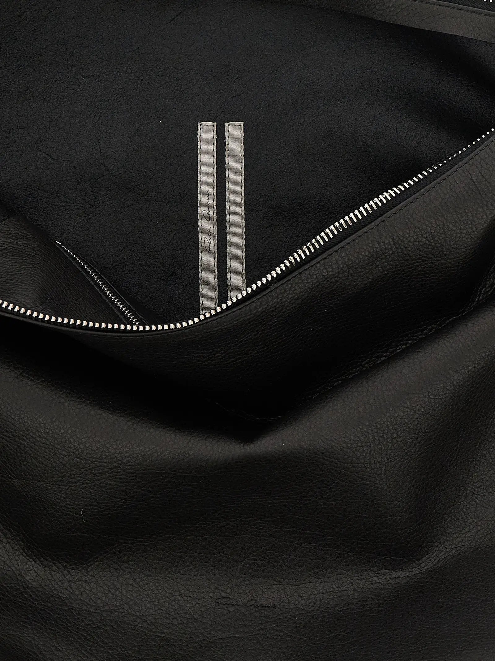 Rick Owens Black Calfskin Shoulder Bag