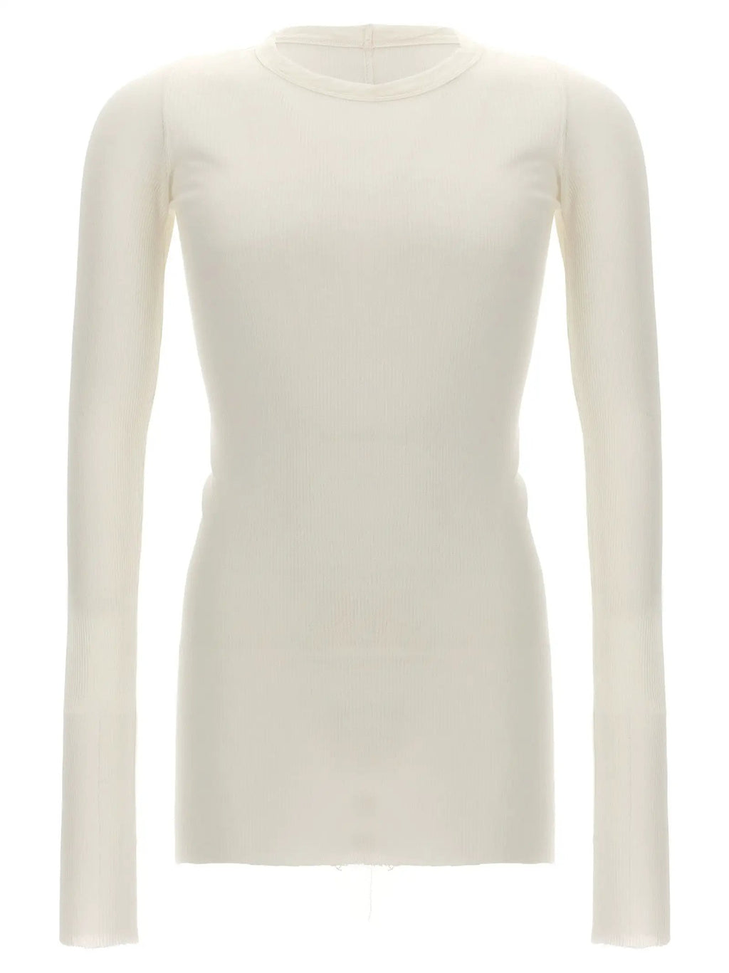 Rick Owens White Viscose T-Shirt