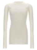 Rick Owens White Viscose T-Shirt